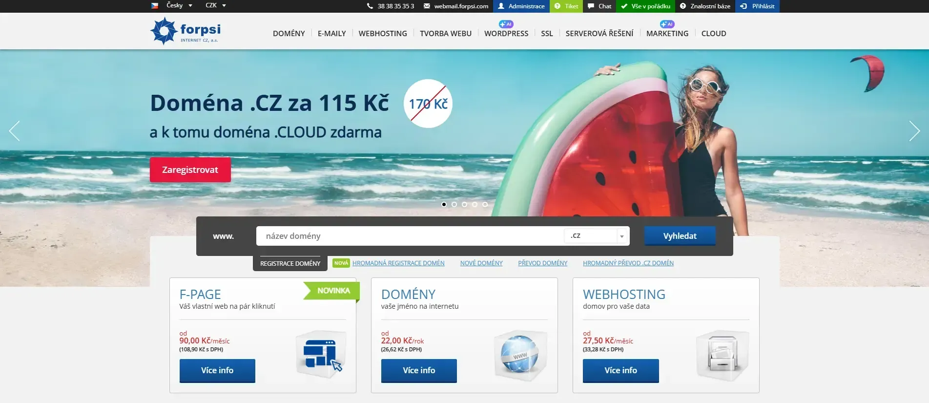 Nejlepší webhostingy z pohledu profesionála