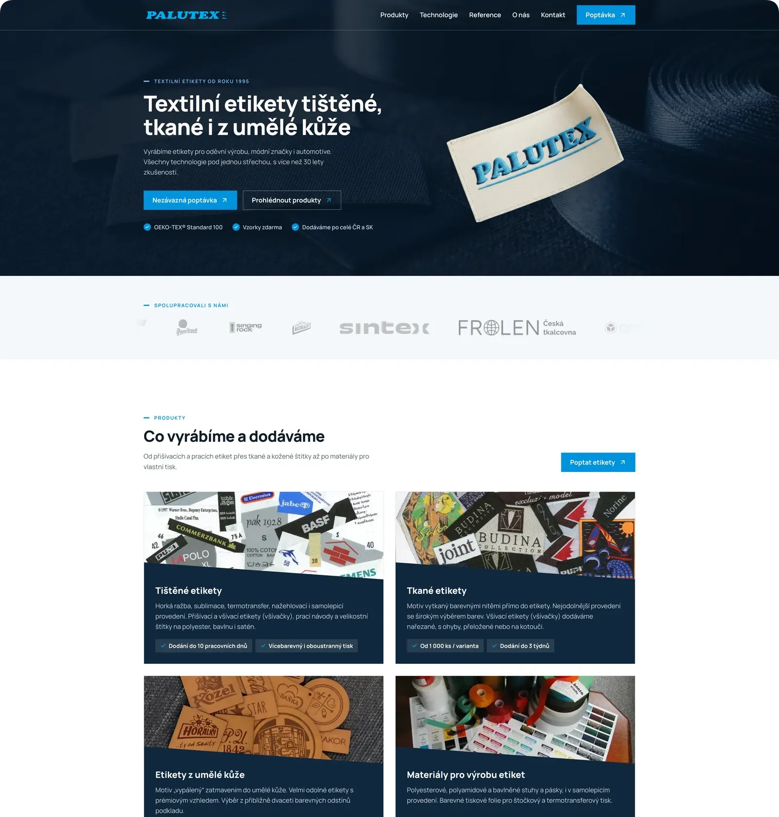 Náhled webu Palutex